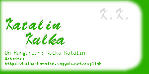 katalin kulka business card